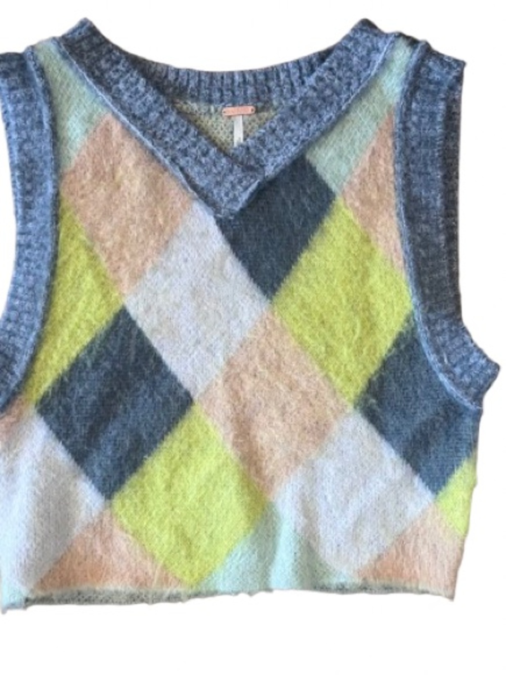 Free People Quinn Sweater Vest Stormy Spring Combo Small - Picture 9 of 11